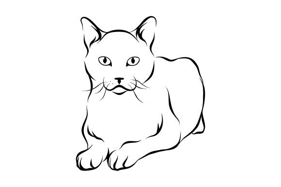 Download Cat Line Art Vector - Cat line art Collection