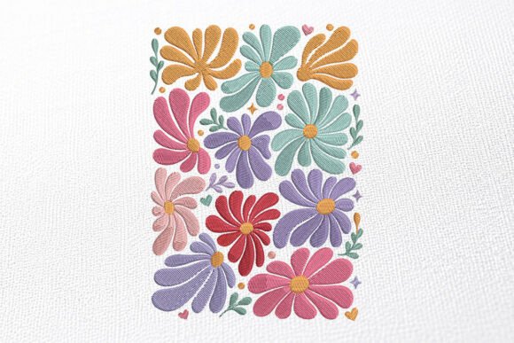 Download Floral Embroidery Boho Design - Floral embroidery Collection