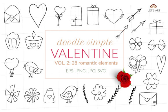 Download Doodle Valentine Svg, Valentines Clipart - Doodle valentine Collection