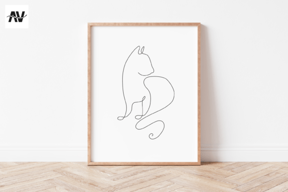 Download Cat Line Art | Cat Wall Art - Cat line art Collection