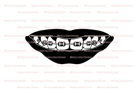 Download Braces SVG, Dental Line Art Cut File - Line art cut file Collection